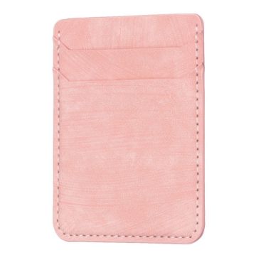 Frosted Card Bag Mobile Phone Back Sticker Pink - BFK13 - 1
