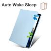 Samsung Galaxy Tab A8 Acrylic 360 Rotation Leather Case Ice Blue - 2