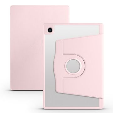 Samsung Galaxy Tab A8 Sand Pink 360 Rotation Leather Case - 1