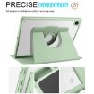 Samsung Galaxy Tab A8 Green Acrylic 360 Rotation Leather Case - 4