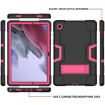 Samsung Galaxy Tab A8 Black Rose Red Robot Silicone Hybrid Case - 2