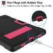 Samsung Galaxy Tab A8 Black Rose Red Robot Silicone Hybrid Case - 5