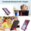 Samsung Galaxy Tab A8 Black Rose Red Robot Silicone Hybrid Case - 6