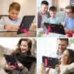 Samsung Galaxy Tab A8 Black Rose Red Robot Silicone Hybrid Case - 7