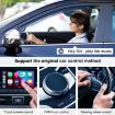 USB & USB-C Wired to Wireless CarPlay Adapter for iPhone - Black - 4