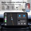 USB & USB-C Wired to Wireless CarPlay Adapter for iPhone - Black - 7