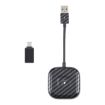 USB & USB-C Wired to Wireless CarPlay Adapter for iPhone - Black - 2