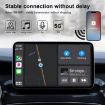 USB & USB-C Wired to Wireless CarPlay Adapter for iPhone - Black - 5