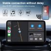 USB & USB-C Wired to Wireless CarPlay Adapter for iPhone - White - 5