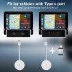 USB & USB-C Wired to Wireless CarPlay Adapter for iPhone - White - 7