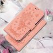 Tecno Camon 40 Pink Butterfly Rose Embossed Leather Phone Case - 2