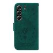 Tecno Camon 40 Pro 4G Green Butterfly Rose Leather Phone Case - 4