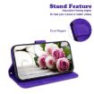 Tecno Camon 40 Pro 4G Purple Butterfly Rose Leather Phone Case - 6