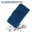 Tecno Spark 30 Pro Blue Butterfly Rose Embossed Leather Phone Case - 7