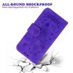 Tecno Spark 30 Pro Purple Butterfly Rose Embossed Leather Case - 7