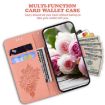Tecno Spark 30 Pro Pink Butterfly Rose Embossed Leather Phone Case - 5