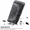 Ulefone Note 16 Pro Black Mandala Flower Embossed Leather Case - 5