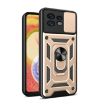 Motorola Edge 40 Pro Gold Phone Case with Sliding Camera Cover TPU+PC - 1