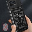 Motorola Edge 40 Pro Phone Case Blue - Sliding Camera Cover TPU+PC Design - 7