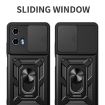 Motorola Moto G04/G24 Silver TPU+PC Phone Case with Sliding Camera Cover - 4