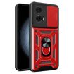 Motorola Edge 50 Fusion Red TPU+PC Case with Sliding Camera Cover - 1