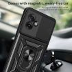 Motorola Moto G55 Phone Case Black - Sliding Camera Cover TPU+PC Design - 6