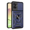 Motorola Moto G55 Phone Case Blue - Sliding Camera Cover TPU+PC Design - 1