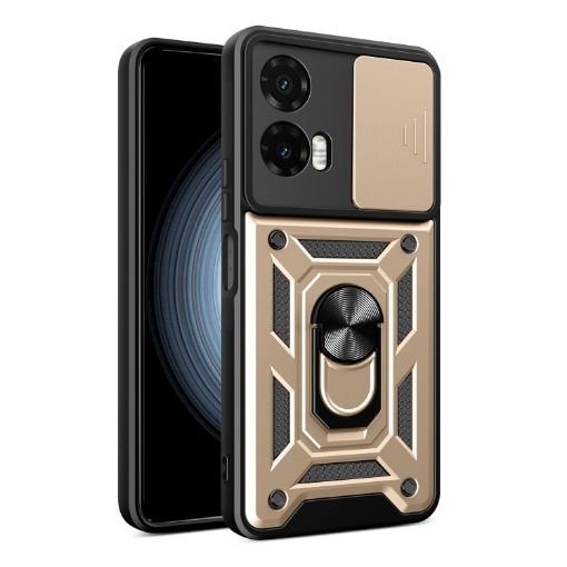 Moto G35 5G Global Case Gold - Sliding Camera Cover TPU+PC - 1
