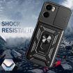 Moto G05 Gold Phone Case with Sliding Camera Cover TPU+PC Design - 4