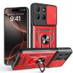 Moto G15 Red Phone Case with Sliding Camera Cover - TPU+PC Design - 1