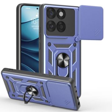 Motorola Edge 60 Fusion Phone Case Blue - Sliding Camera Cover TPU+PC - 1