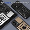Motorola Moto G 5G 2024 Case with Sliding Camera Cover - Black TPU+PC - 4