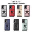 Moto G 5G 2024 Blue Case with Sliding Camera Cover TPU+PC - 2