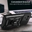 Realme Narzo 60x 5G Black TPU Hybrid PC Case with Sliding Camera Cover - 6