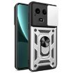 Realme Narzo 60x 5G Silver TPU Hybrid PC Case with Sliding Camera Cover - 1