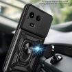 Realme Narzo 60x 5G Silver TPU Hybrid PC Case with Sliding Camera Cover - 5