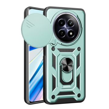 Realme 12 5G Global Phone Case Mint Green Sliding Camera Cover TPU PC - 1