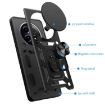 Realme 12 5G Global Phone Case - Black Sliding Camera Cover TPU Hybrid - 3