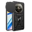 Realme 12 Pro/12 Pro+ 5G Black TPU Hybrid PC Case with Camera Cover - 1