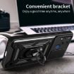 Realme C25/C15 Red Sliding Camera Cover TPU Hybrid PC Phone Case - 7