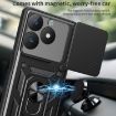 Realme C61/C63 Red TPU Hybrid PC Case with Sliding Camera Cover - 6