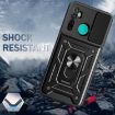 Realme 5 Pro Rose Gold Sliding Camera Cover TPU Hybrid PC Case - 7