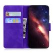 Tecno Spark 30 4G Flip Leather Case - Tiger Embossing Pattern, Purple - 5