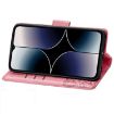 Ulefone Note 16 Pro Pink Leather Case - Butterfly Love Flower Design - 4