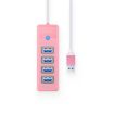 ORICO PW4U-U3 4-in-1 USB Docking Station HUB Adapter - Pink - 3