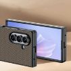 Samsung Galaxy Z Fold7 Ultra-thin Gold Carbon Fiber Texture Phone Case - 3