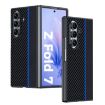 Samsung Galaxy Z Fold7 Ultra-thin Carbon Fiber Texture Case (Black Blue) - 1