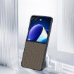 Samsung Galaxy Z Flip7 Ultra-thin Carbon Fiber Texture Phone Case Black - 2
