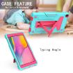 Shockproof Case for Samsung Galaxy Tab A8.0 (2019) T290 - Mint/Rose Red - 3
