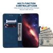 Tecno Spark 30 4G Blue Geometric Embossed Leather Phone Case - 5